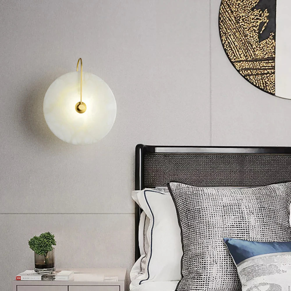 Petra Translucent Stone Wall Lamp Sconce