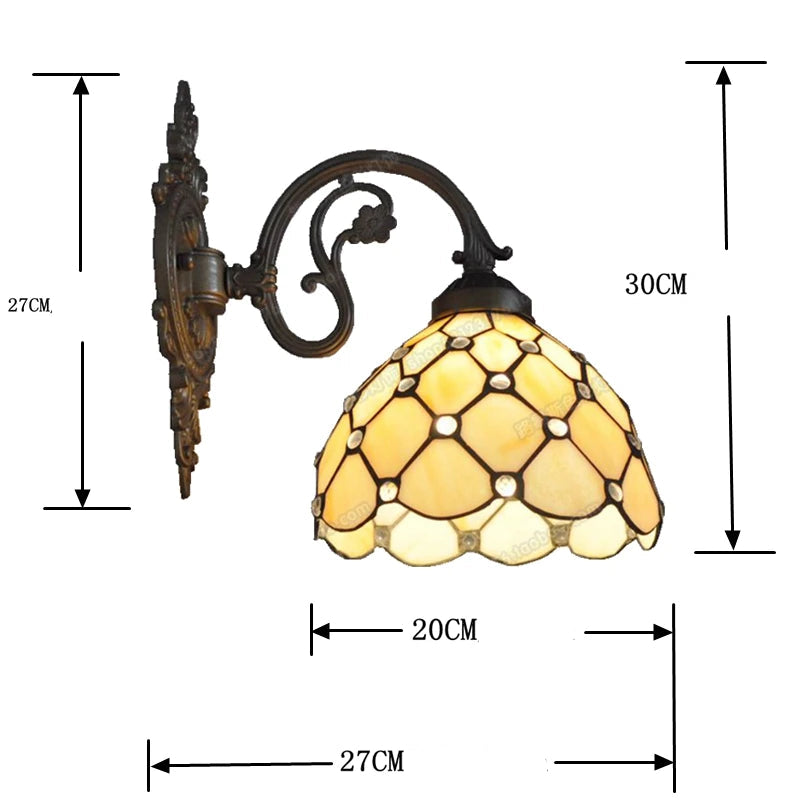 Boemio Tiffany Style Wall Lamp