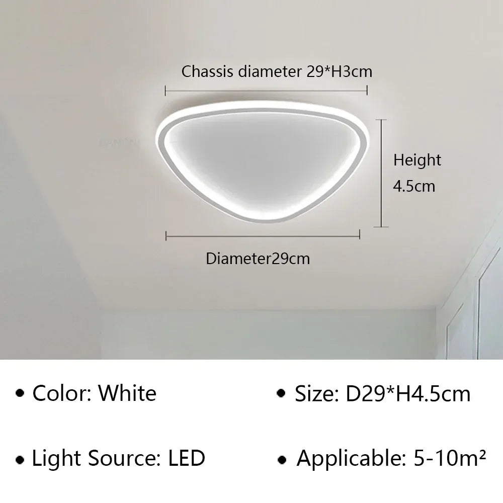 Slim Organic Style Ceiling Light