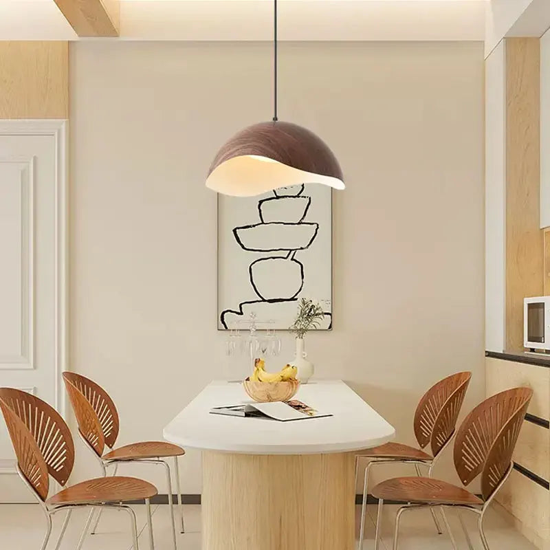 Bravon Wood Style Organic Pendant Light