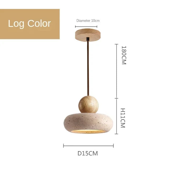 Sarita Travertine Stone Pendant Light