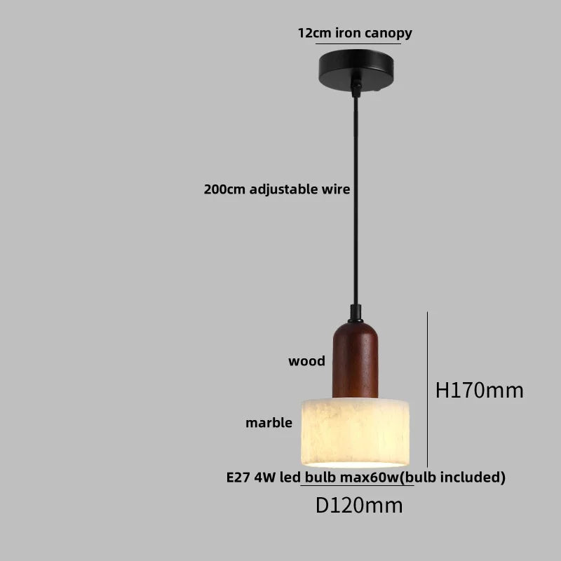 Translucent Onyx Stone Pendant Light