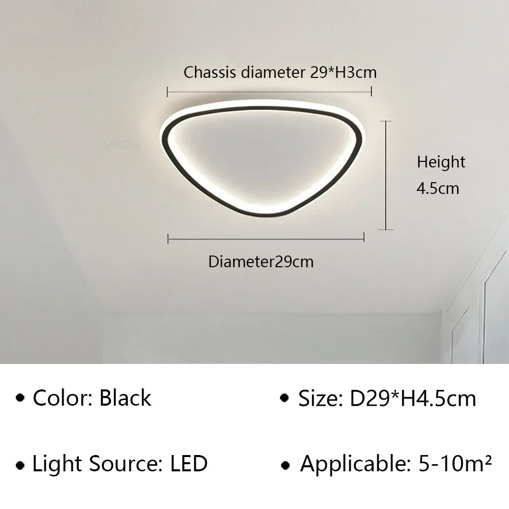Slim Organic Style Ceiling Light