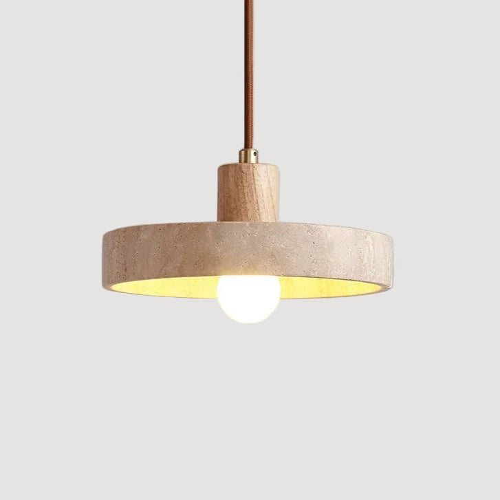 Elise Travertine Stone Pendant Light