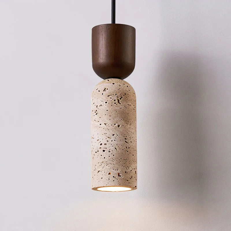 Thalia Travertine Stone Pendant Light