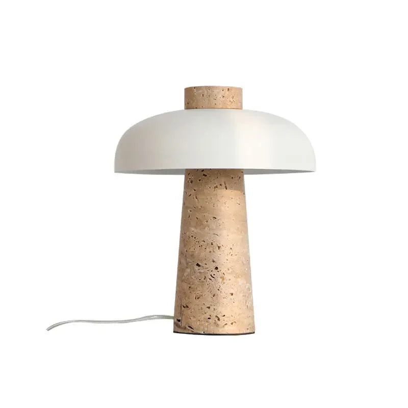 Naturéa Travertine Stone Table Lamp