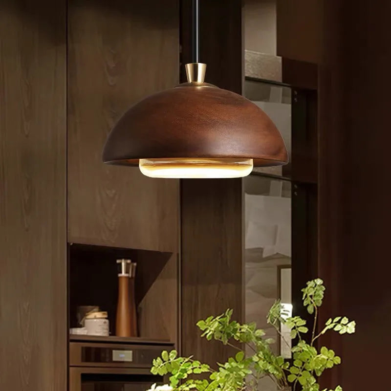 Orbe Wood Pendant Light