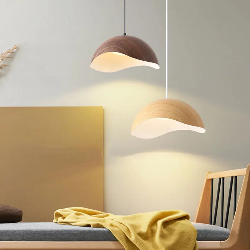 Bravon Wood Style Organic Pendant Light