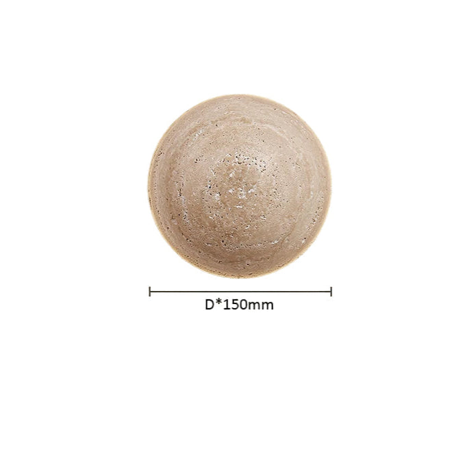 Travertine Moon Wall Lamp