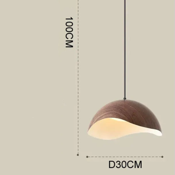 Bravon Wood Style Organic Pendant Light