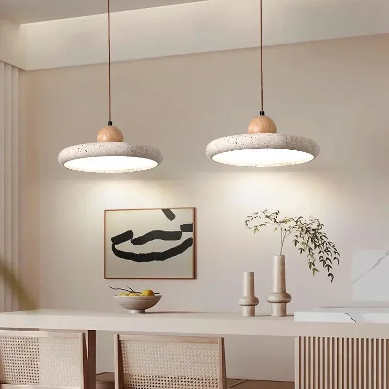 Prates Travertine Stone Pendant Light