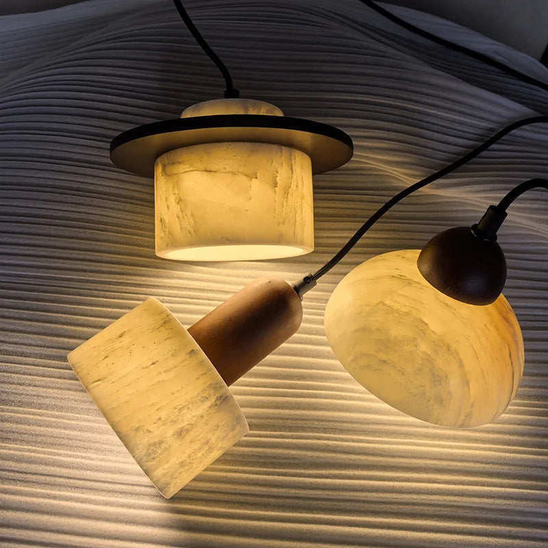 Translucent Onyx Stone Pendant Light