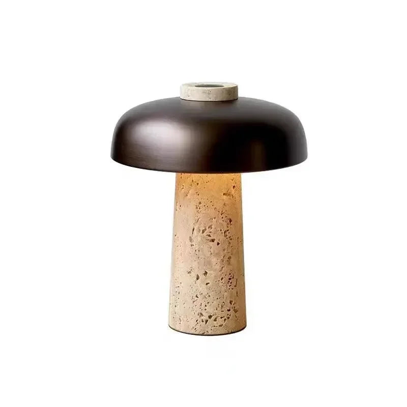 Naturéa Travertine Stone Table Lamp