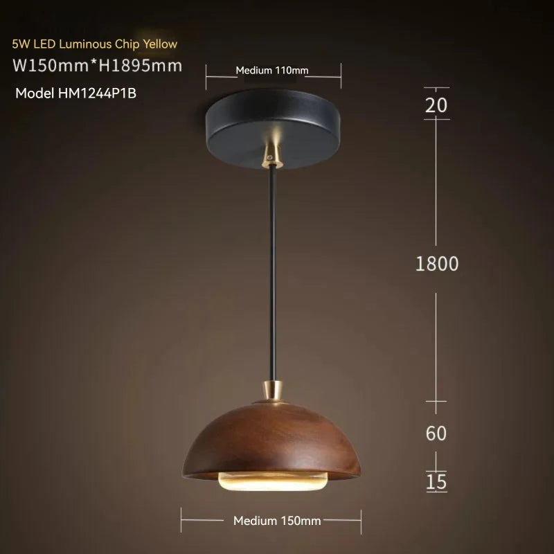 Orbe Wood Pendant Light