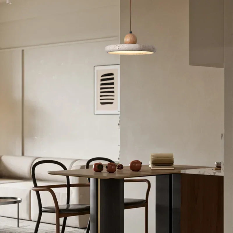 Prates Travertine Stone Pendant Light