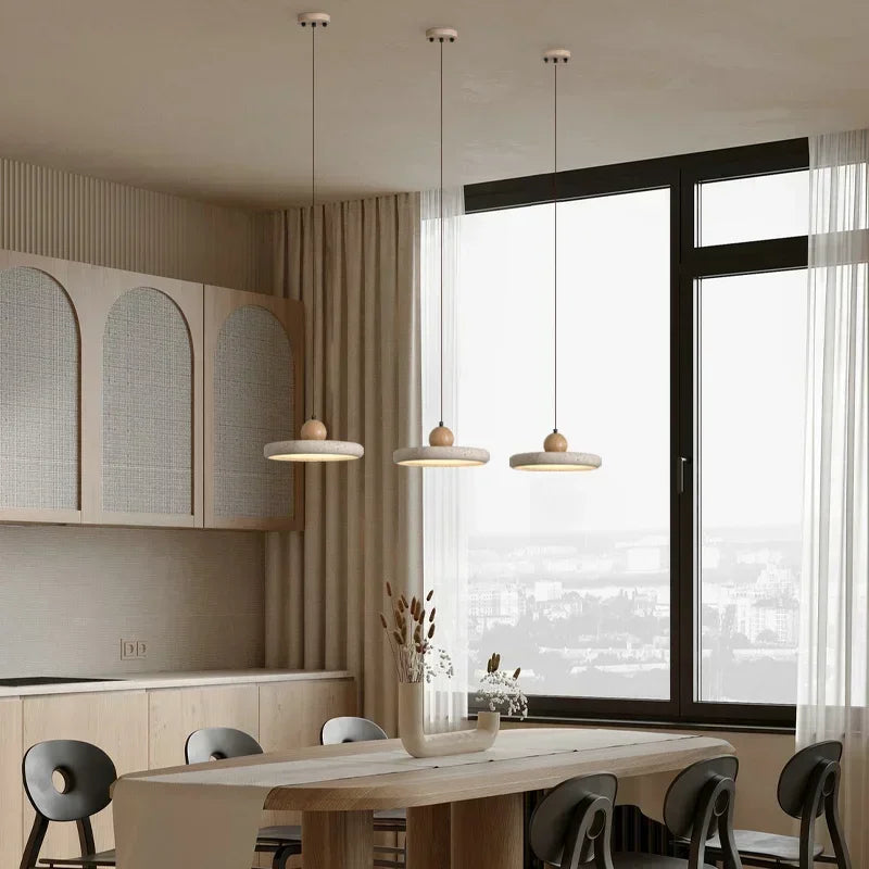 Prates Travertine Stone Pendant Light