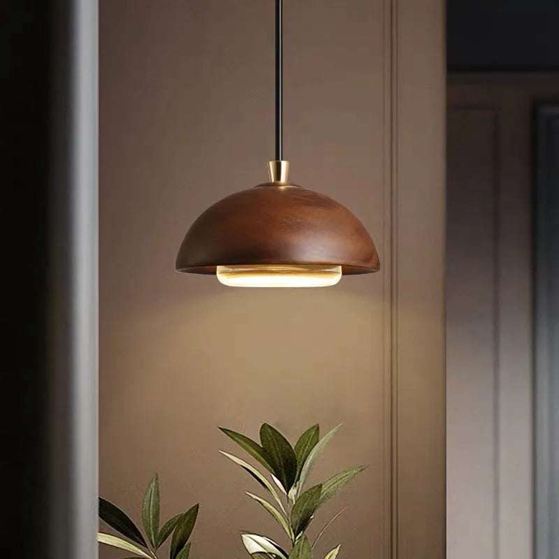 Orbe Wood Pendant Light