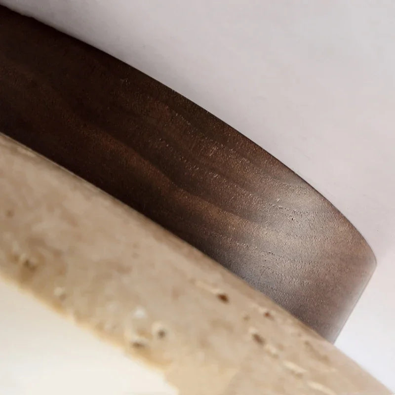 Leme Travertine Stone Ceiling Lamp