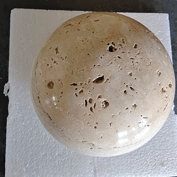 Travertine Moon Wall Lamp