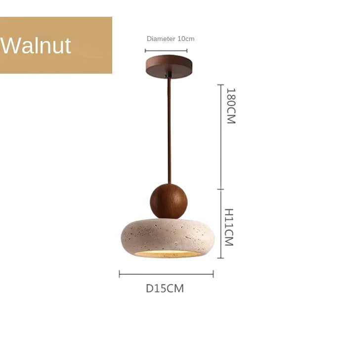Sarita Travertine Stone Pendant Light