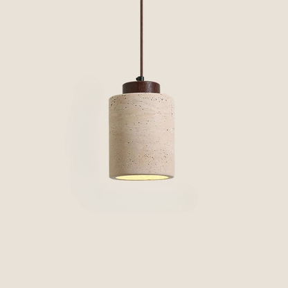 Siena Travertine Stone Pendant Light