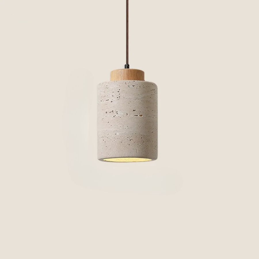 Siena Travertine Stone Pendant Light