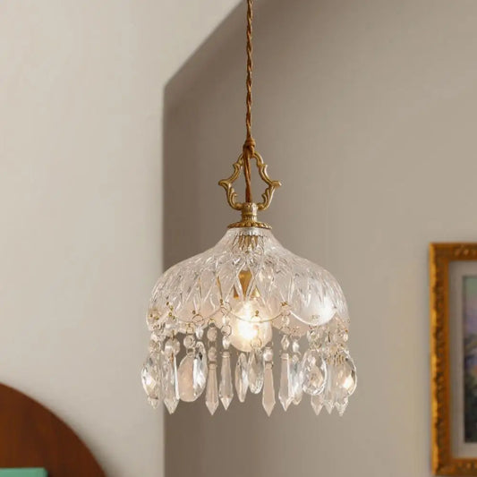 Vintage Crystal Pendant Light