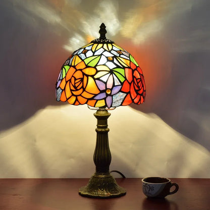 Tiffany Flowers Table Lamp
