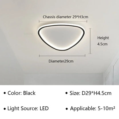 Slim Organic Style Ceiling Light