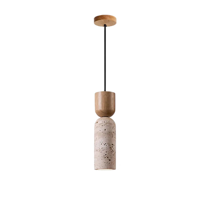 Thalia Travertine Stone Pendant Light