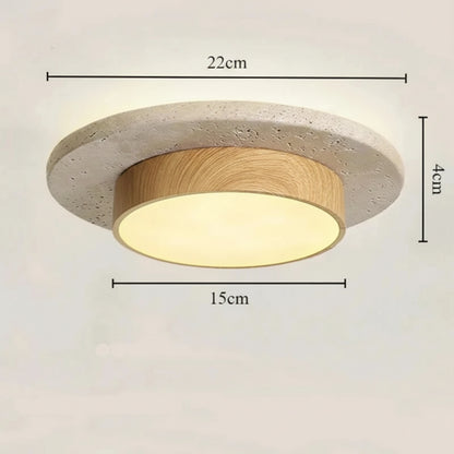 Vittore Travertine Stone Ceiling Light