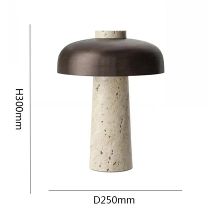 Naturéa Travertine Stone Table Lamp