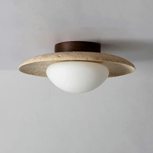 Sanrey Travertine Stone Ceiling Light
