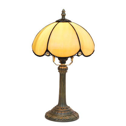 Tiffany Petal Stained Glass Table Lamp