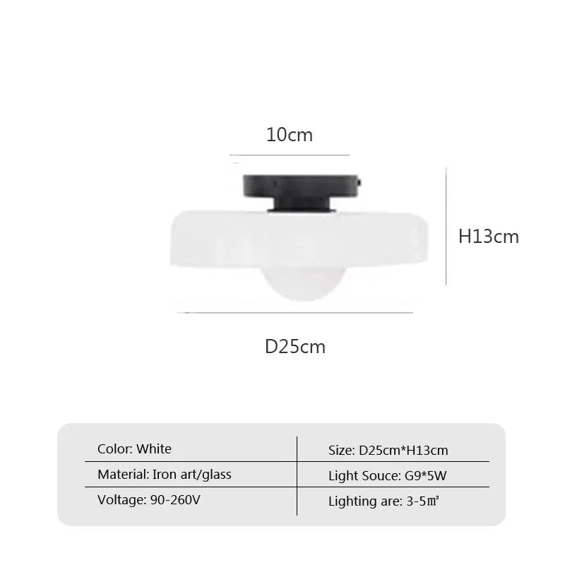 Solara Glass Ceiling Light