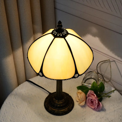 Tiffany Petal Stained Glass Table Lamp