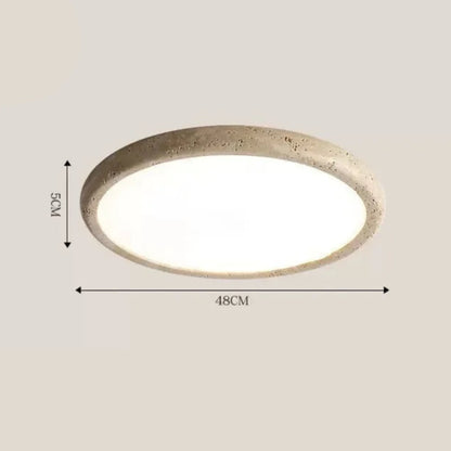 Jade Travertine Stone Ceiling Light
