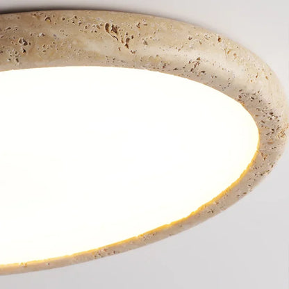 Jade Travertine Stone Ceiling Light
