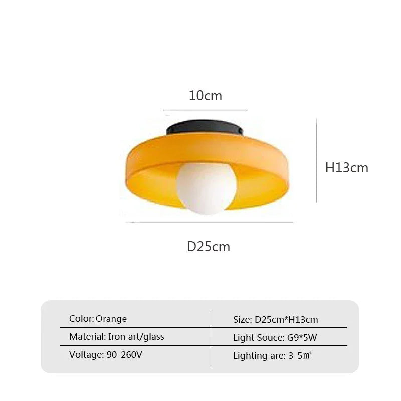 Solara Glass Ceiling Light
