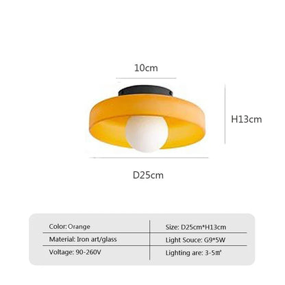 Solara Glass Ceiling Light