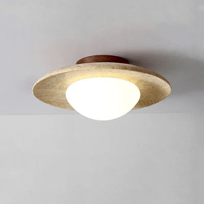Sanrey Travertine Stone Ceiling Light