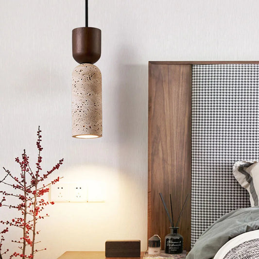 Thalia Travertine Stone Pendant Light