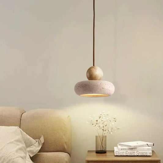 Sarita Travertine Stone Pendant Light