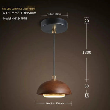 Orbe Wood Pendant Light