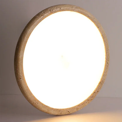 Jade Travertine Stone Ceiling Light