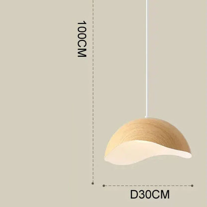 Bravon Wood Style Organic Pendant Light