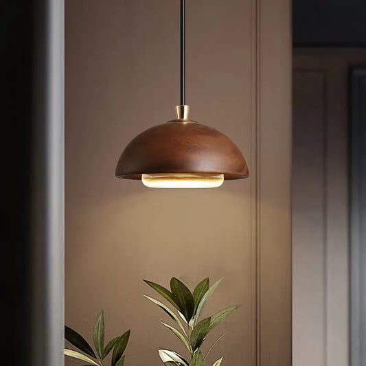 Orbe Wood Pendant Light