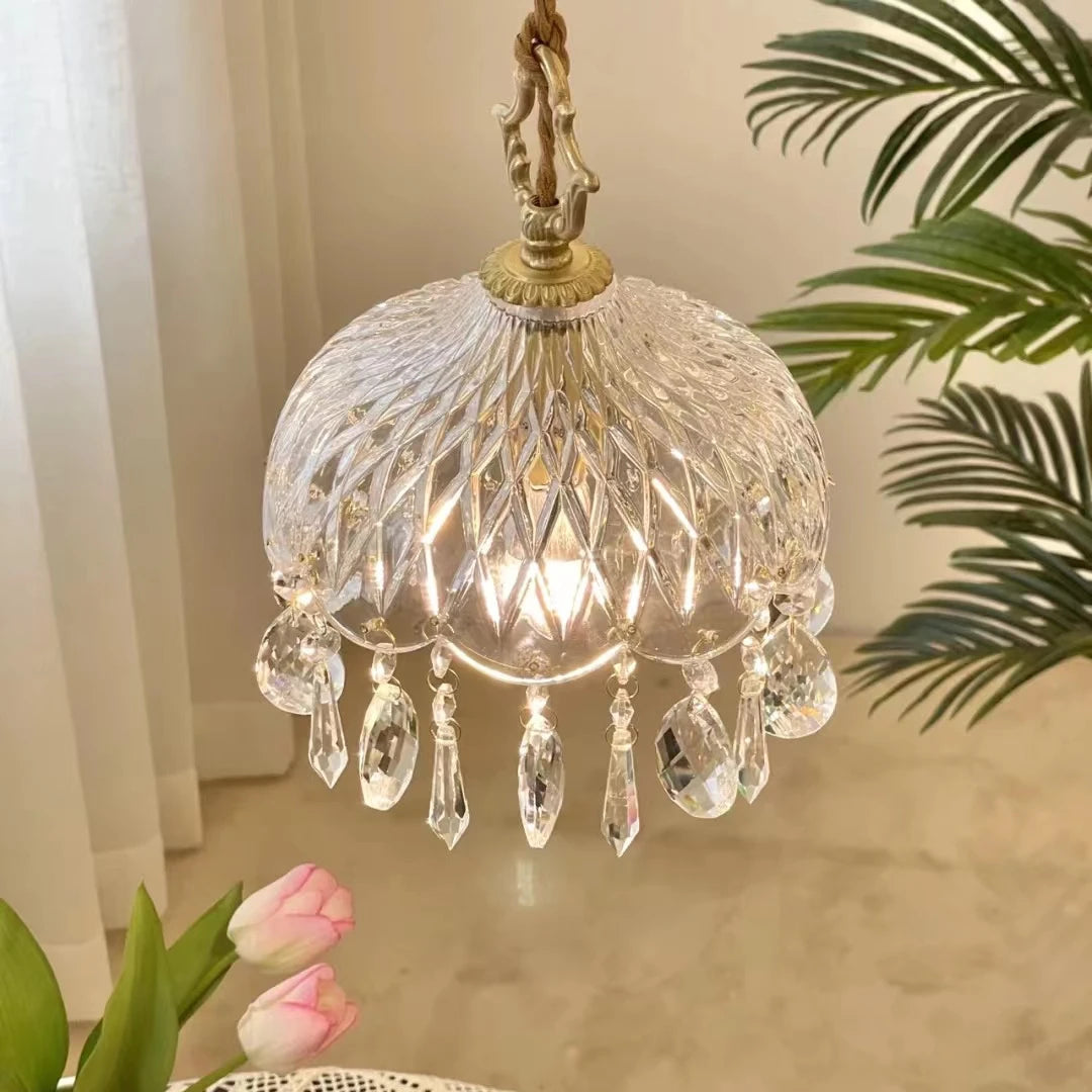 Vintage Crystal Pendant Light
