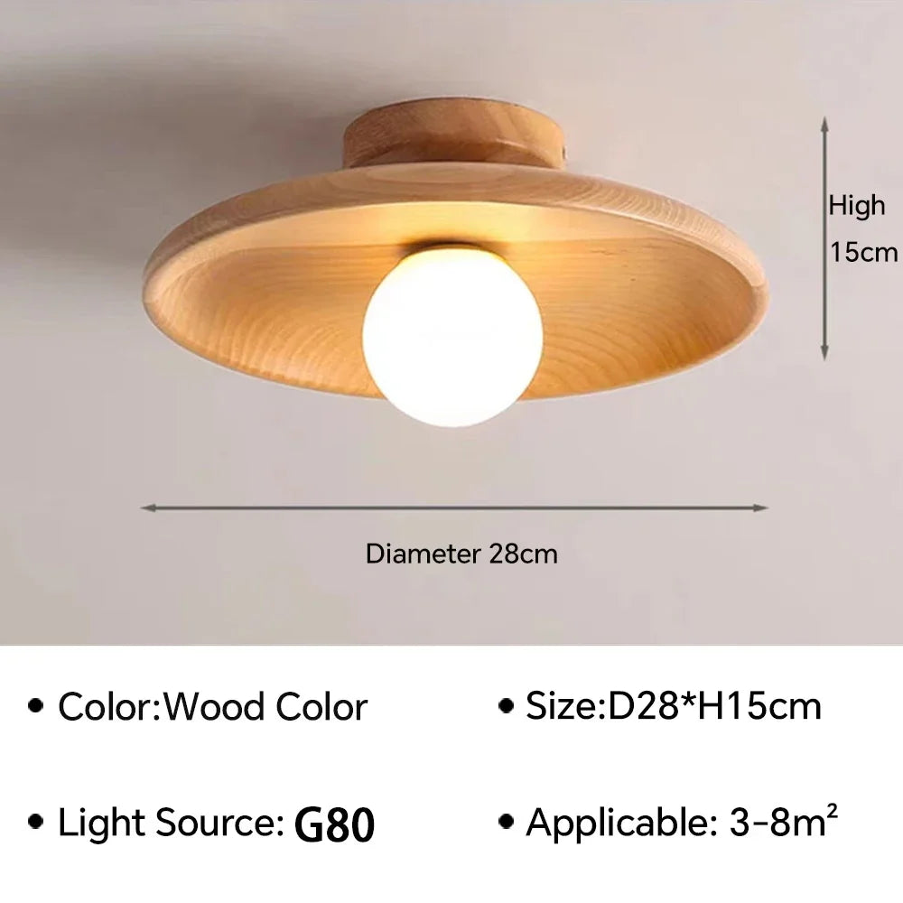 Savana Ceiling Light Wooden