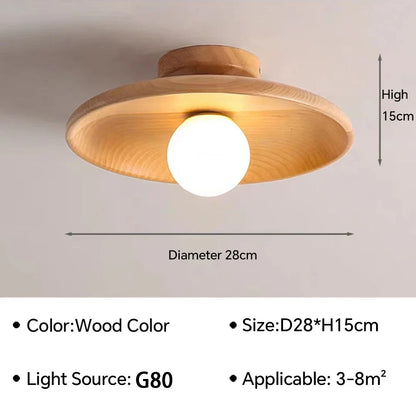 Savana Ceiling Light Wooden